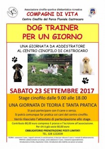 2017_09_23 Dog Trainer Per Un Giorno